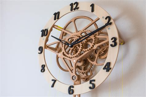 Made this mechanical clock, what do you think ? : r/lasercutting