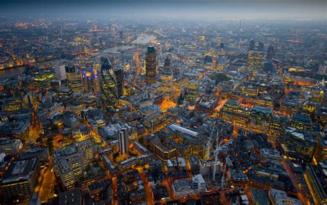 London Aerial Photography At Night ~ Cool Things Collection