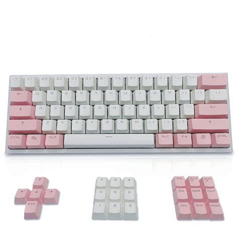 Buy XVX White Keycaps-Custom Keycaps 60 Percent, Suitable for GK61/RK61/Anne/Ducky/DK61 ...