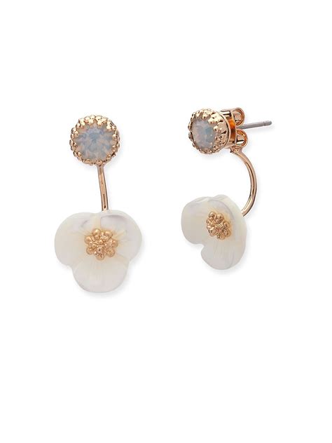 Mother-Of-Pearl Flower Drop Earrings - Walmart.com