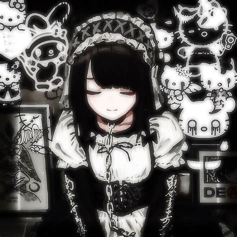 :;(∩´﹏`∩);: in 2021 | Aesthetic anime, Anime icons, Gothic anime