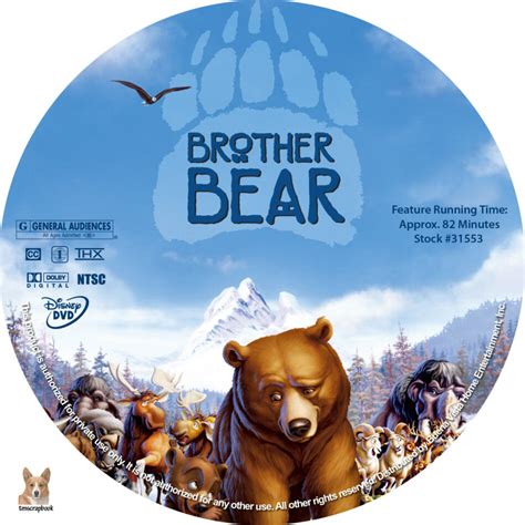 Brother Bear dvd labels (2003) R1 Custom