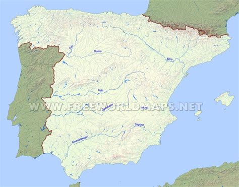 Ajustamiento valores tijeras rivers in spain map Facilitar Útil fecha