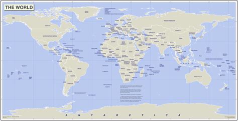 World Map Png With Countries - Wayne Baisey