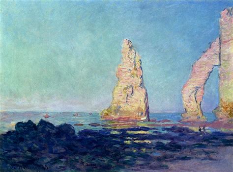 The Needle of Etretat, Low Tide - Claude Monet - WikiArt.org ...