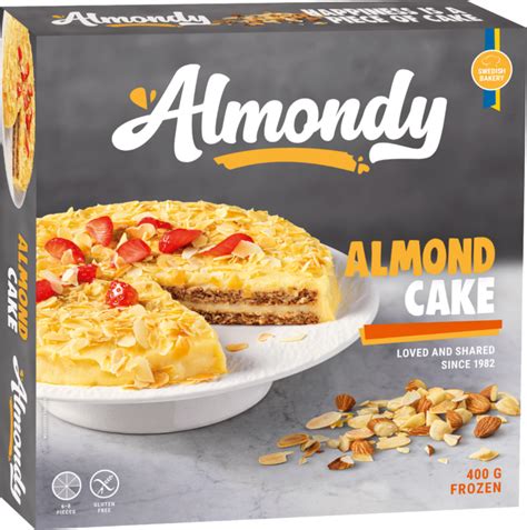 Almond Cake | fryst mandeltårta - Almondy