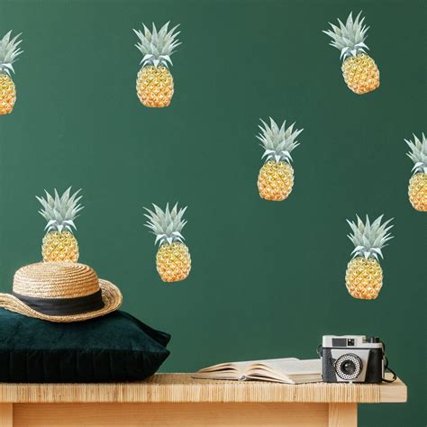 Beautiful pineapple wall decals for happy homes - Made of Sundays