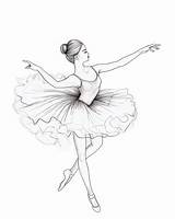 Ballet Dancer Coloring Pages sketch template