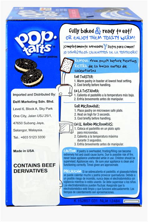 Toaster Pastry Kellogg"s Pop-tarts Frosted Chocolate - Cinnamon Roll Pop Tart Nutrition Facts ...