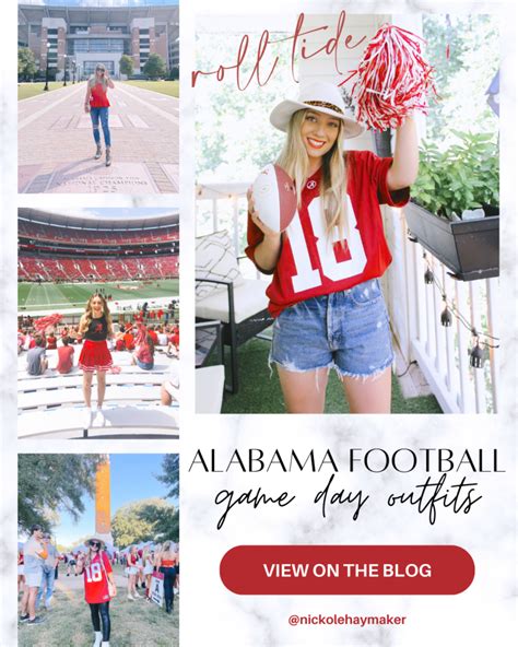 Alabama Football Game Day Outfits - The Blonderella