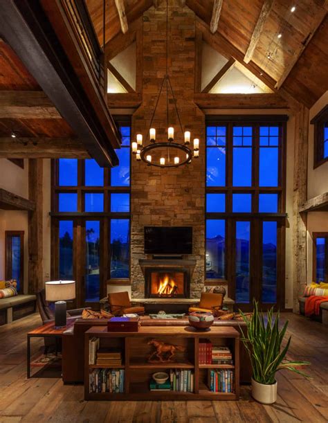 18 Outstanding Rustic Living Room Ideas That Have Cozy Fireplaces