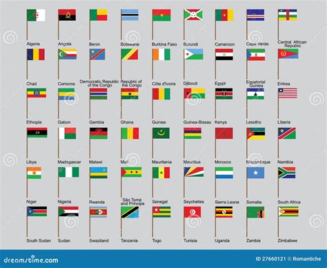 Set Of African Countries Flags Stock Image - Image: 27660121