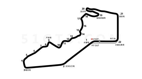 Macau Guia Circuit Track Map - 51GT3 Racing Circuits Database