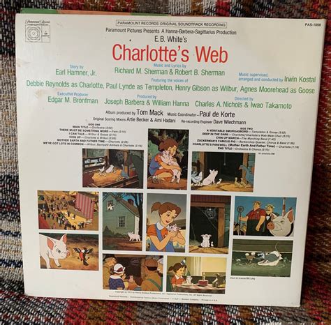 Charlotte's Web Movie Soundtrack LP Vinyl Record Pop-Up | Etsy