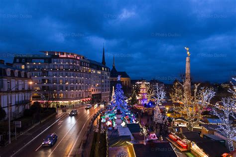 Luxembourg Christmas Market 2017 during night – Stock Images Luxembourg