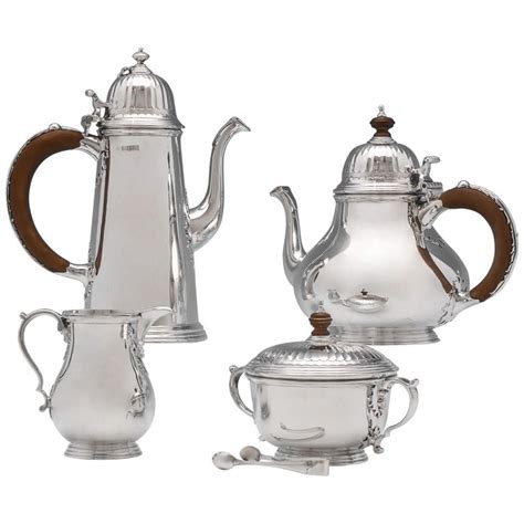 Sterling Silver 4-Piece Tea Set For Sale at 1stdibs