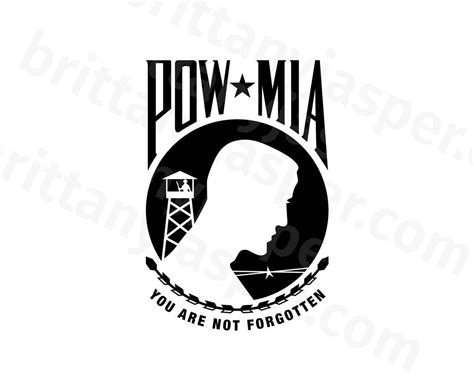 Pow Mia Flag Svg