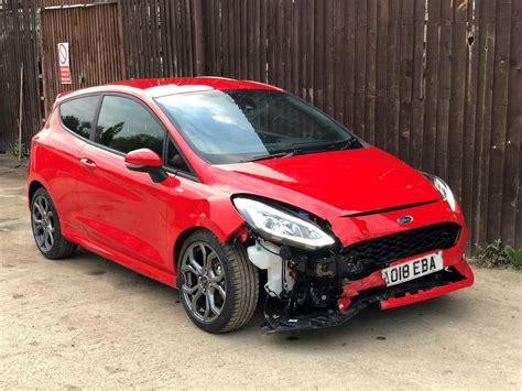 eBay: 2018 18 FORD FIESTA ST-LINE 1.0 ECOBOOST TURBO RED DAMAGED SALVAGE REPAIRABLE #carparts # ...