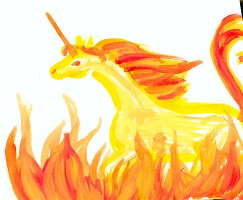 Fire Unicorn by Neri-chan on DeviantArt