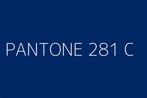 PANTONE 281 C Color HEX code