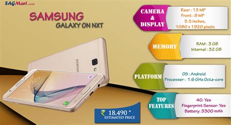 Samsung Galaxy On Nxt Price India, Specs and Reviews | SAGMart