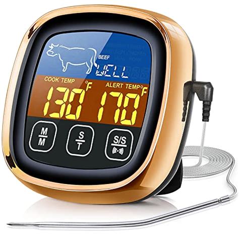 Digital Meat Thermometer, Long Probe, Meat Thermometer with Large ...