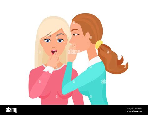 People gossiping cartoon hi-res stock photography and images - Alamy