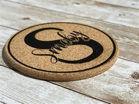 Personalized Cork Coasters set of 468 or 10 Monogram and - Etsy