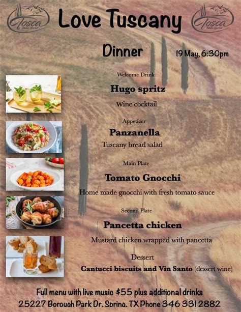 Tuscany Dinner - toscaitaliangourmet