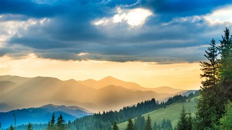 2048x1152 Landscape Mountains Sunbeam Nature 5k Wallpaper,2048x1152 ...