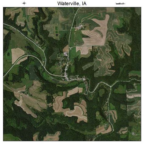 Aerial Photography Map of Waterville, IA Iowa