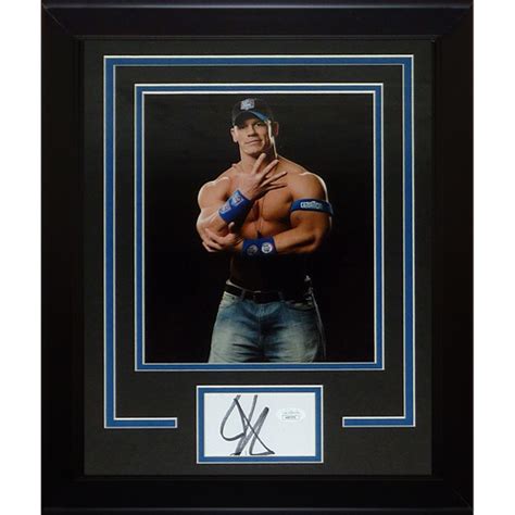 John Cena Autographed WWE Wrestling "Signature Series" Frame - JSA ...