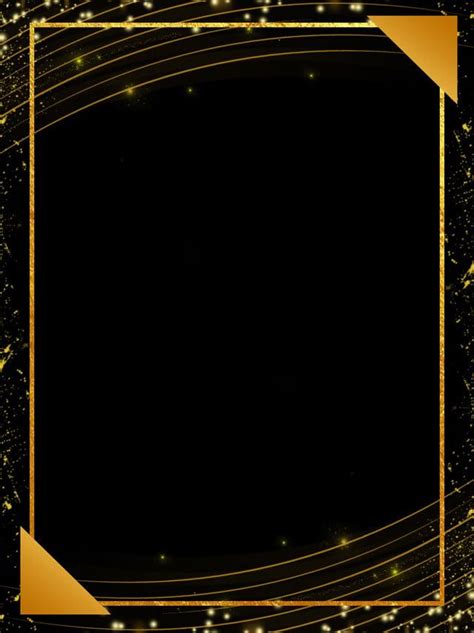 All Black Gold Cool Light Effect Border Background | Blue and gold ...