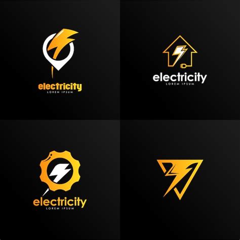 Premium Vector | Electricity logo vector