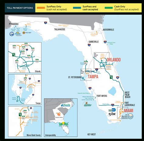 Sunpass : Tolls - Florida Road Map Google | Printable Maps