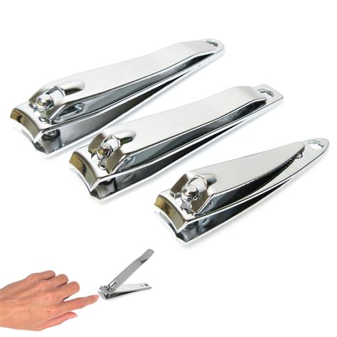 3 Pack Toe Nail Clippers Set Manicure Finger Nail Clipper Cutter Stainless Steel - Walmart.com ...