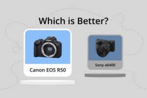 Canon EOS R50 vs Sony a6400 (Which is Better in 2024?)