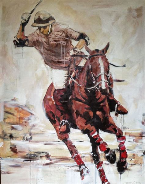 polo player painting, acrylic on canvas, 4'x5', carrie penley | Horse ...