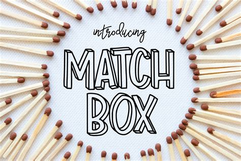 Match Box Matchbox Font – Kitaleigh LLC