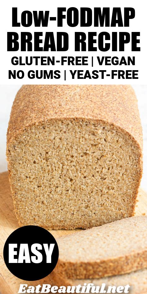 Low FODMAP Bread recipe (Gluten-Free, Vegan, Easy!) | Recipe | Fodmap recipes, Gluten free ...