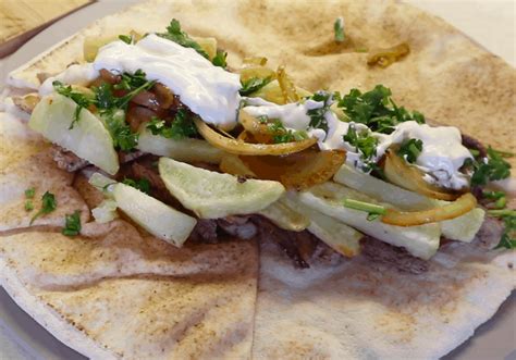 Beef Shawarma Wrap Recipe - Lebanese Beef Shawarma Recipe