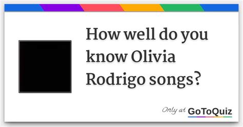 How well do you know Olivia Rodrigo songs?