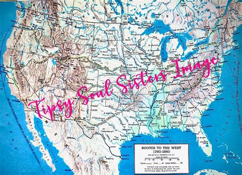 Vintage USA Map Image/background Instant Digital Download - Etsy