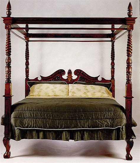 King Size Four-Poster Canopy Bed | Laurel Crown