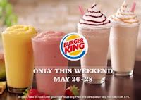 Frugal Mom and Wife: $1 Smoothies & Frappes at Burger King 5/26 - 5/28 ...