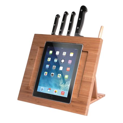 CTA Digital Bamboo Adjustable Kitchen Stand for iPad PAD-BKS B&H