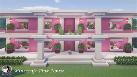 How to Build a Pink Mansion - Pink House | Minecraft Tutorial 🌸 (#1 ...