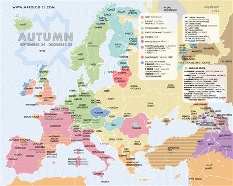 Etymology map of autumn (of fall) : r/etymologymaps