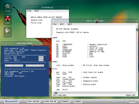 MenuetOS (Linux) - Download, Screenshots