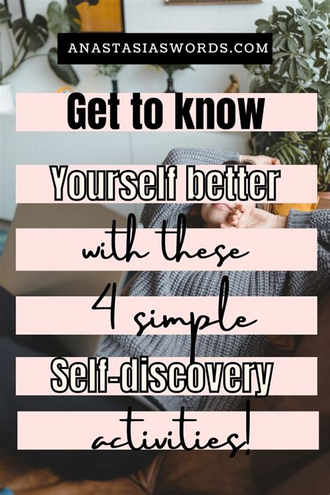 Self-discovery. 4 simple self discovery activities to change your life | Self discovery, Books ...